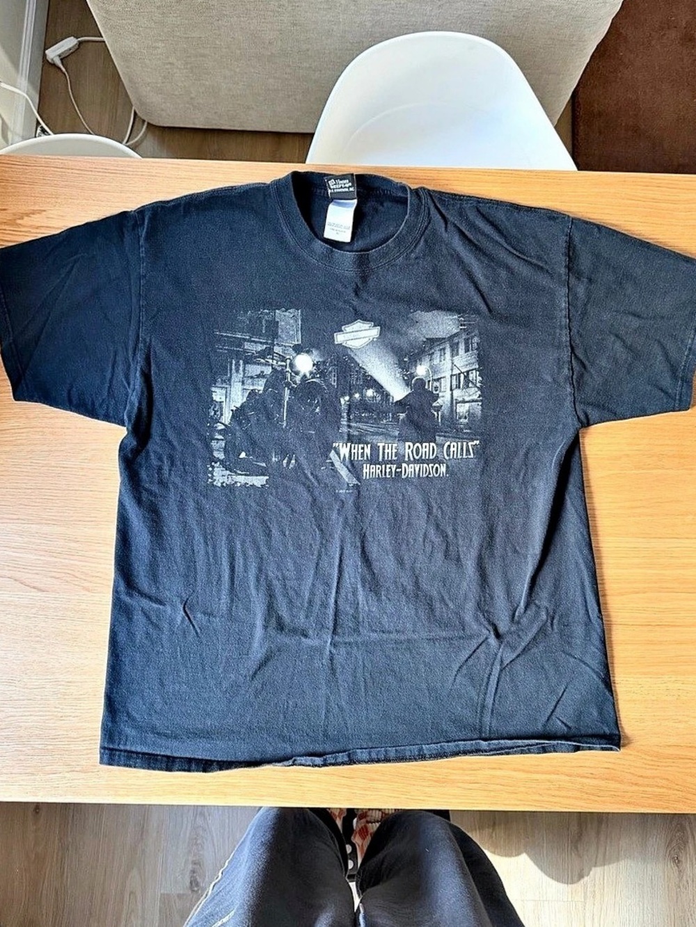 Harley-Davidson When The Road Calls Graphic T-Shirt XL Black